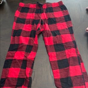 Old Navy Red and Black Plaid Pants